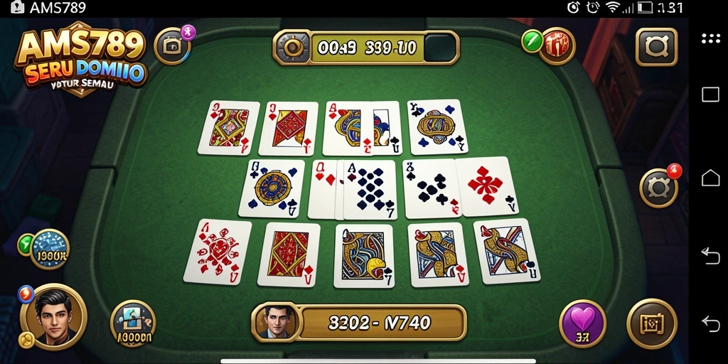 Tampilan menarik pada gameplay Domino yang seru.