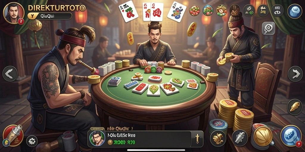 Tampilan gameplay QiuQiu yang seru di DIREKTURTOTO.