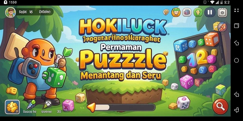 Tampilan gameplay HOKILUCK yang penuh tantangan Puzzle.