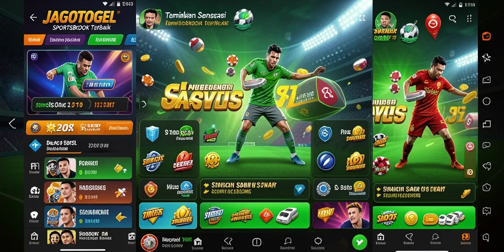 Tampilan screenshot gameplay Sportsbook yang mendebarkan dari JAGOTOGEL.