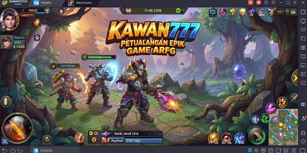 Gameplay KAWAN777 yang penuh aksi dan petualangan.
