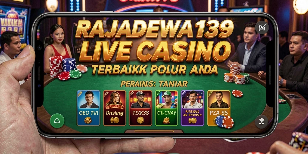 Tampilan gameplay Live Casino yang seru dan interaktif di RAJADEWA138.