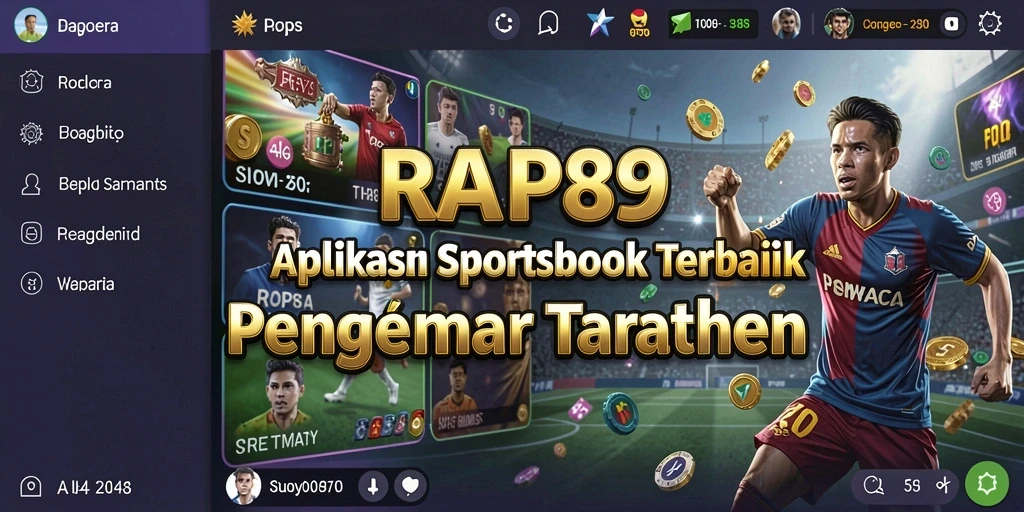 Tampilan menarik dan interaktif dari gameplay Sportsbook RAP89.